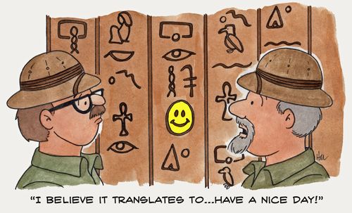 "I believe it translates to... have a nice day."