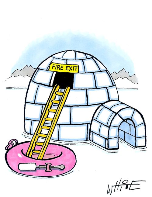 Igloo fire exit...