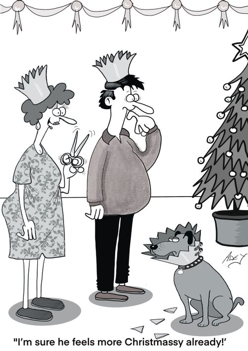 "I'm sure he feels more Christmassy already!"