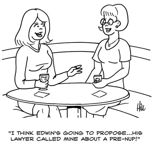 "I Think Edwin's Going To Propose... His Lawyer Called Mine About a Pre-nup!"
