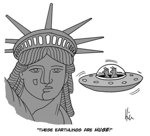"These Earthlings Are Huge!"