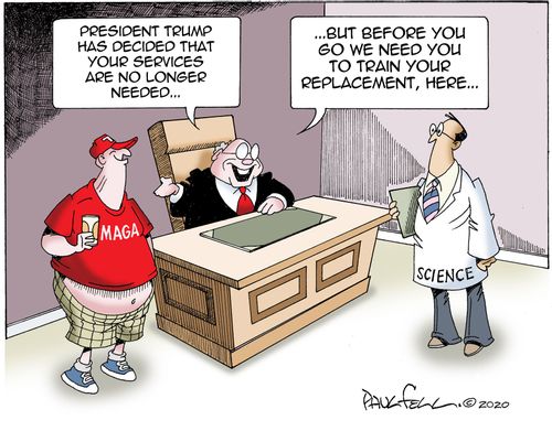 "President Trump has decided that your services are no longer needed..."