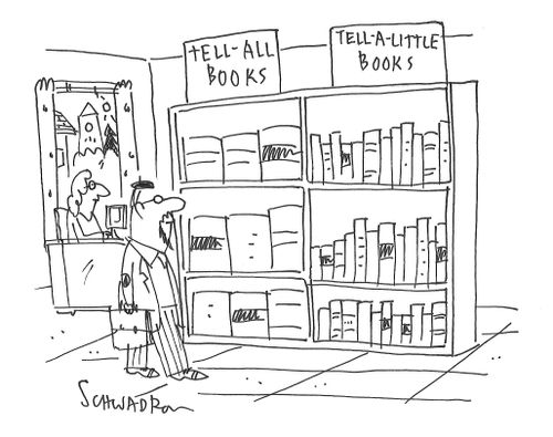 Tell all books, tell a little books
