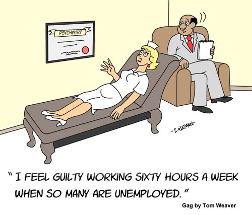 Nurse Feels Guilty Working So Many Hours When So Many Are Unemployed