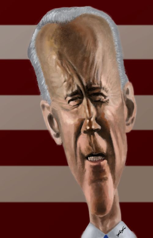 Joe Biden caricature