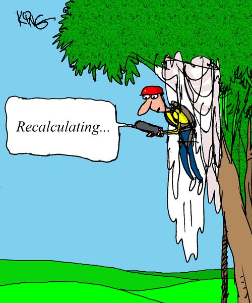 REcalculating...