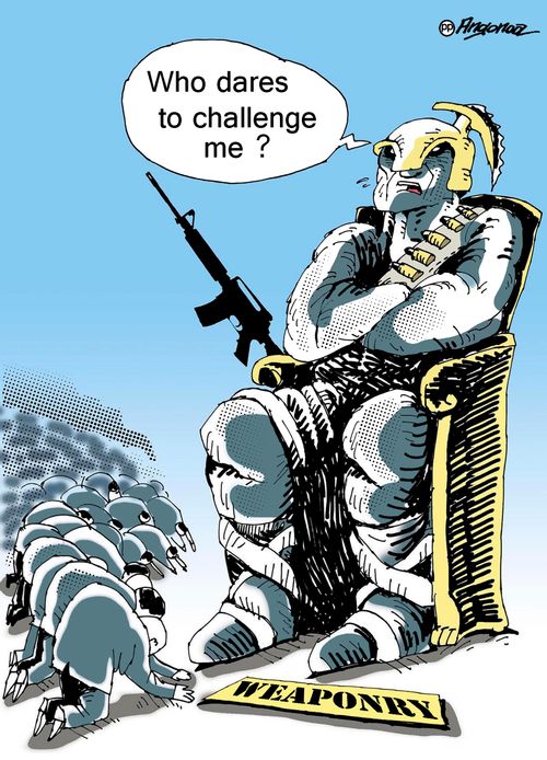 "Who dares to challenge me?"