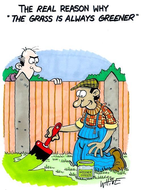 The real reason why 'the grass is always greener.'