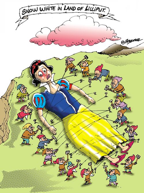 Snow White in land of Lilliput