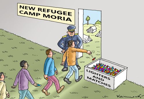 New refugee camp Moria 
