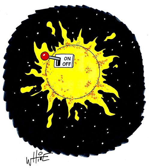 Sun's on/off switch...