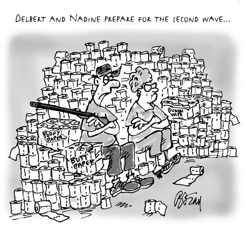 Delbert and Nadine prepare for the second wave...