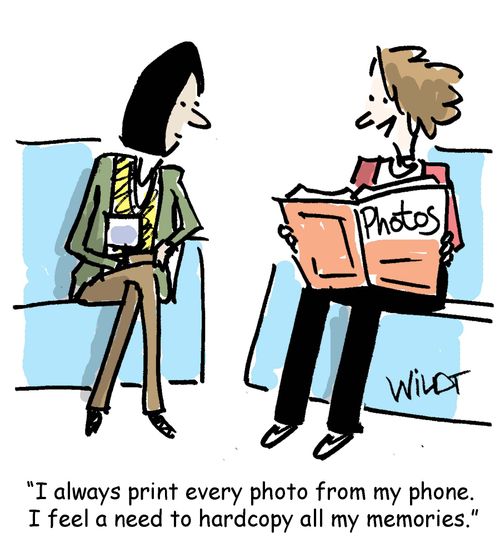 "I always print every photo from phone. I feel I need to hardcopy all my memories."