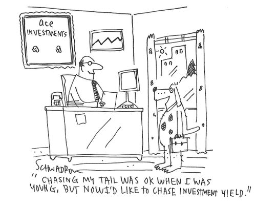 "Chasing my tail was ok when I was young, but now I'd like to chase investment yield."
