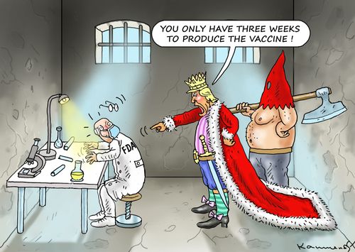 "You only have three weeks to produce the vaccine!|