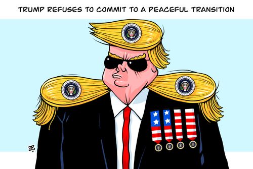 Trump refuses to commit to peaceful transition