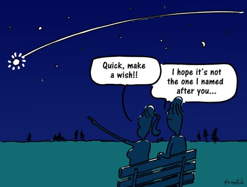 "Quick, make a wish."