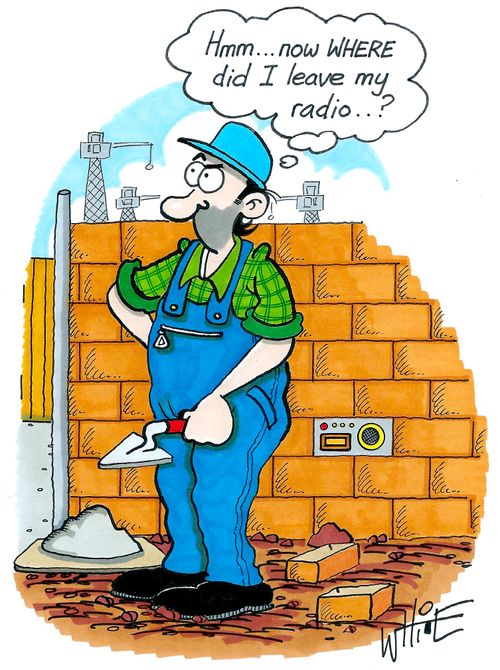 "Mmm... now WHERE did i leave my radio..?"