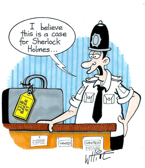 "I believe this is a case for Sherlock Holmes..."