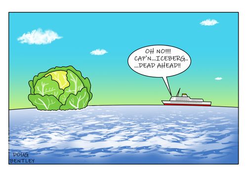 "Oh No!!!...Cap'n...Iceberg...Dead ahead!!"