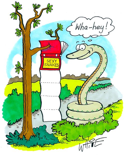 'Sexy snakes' magazine...