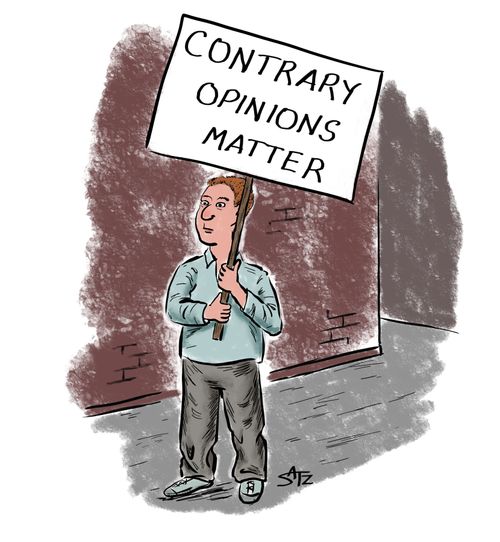 Contrary opinions matter