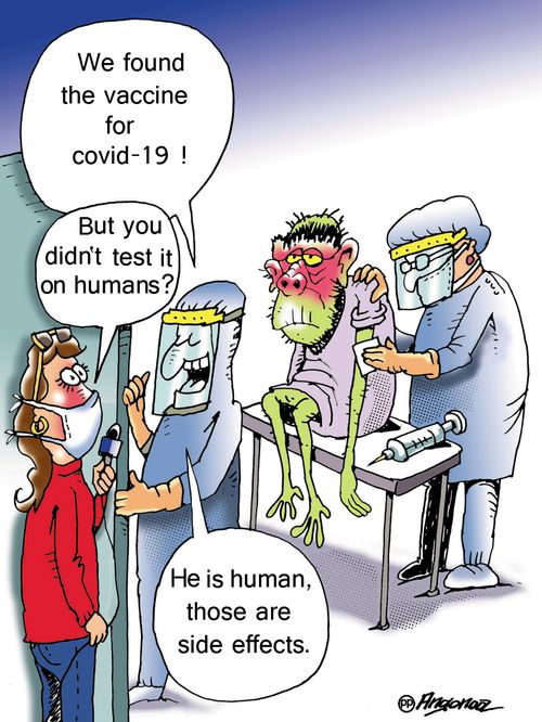 "We found the vaccine for covid-19!"