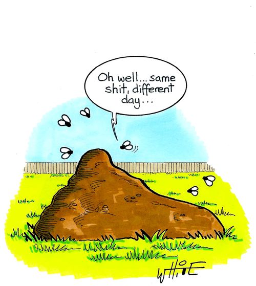 "Oh well... same sh*t , different day..."