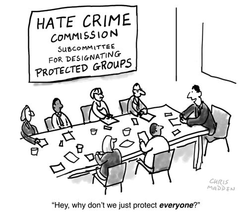 Hate crime protected groups commision