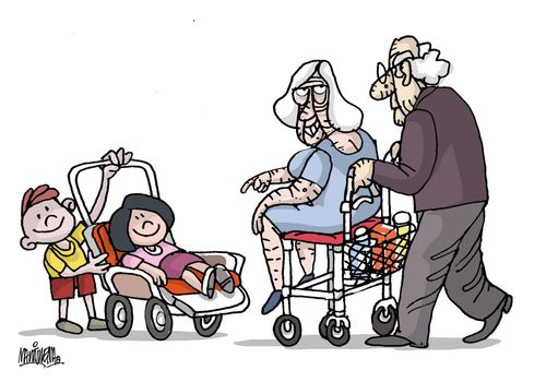 Old and young