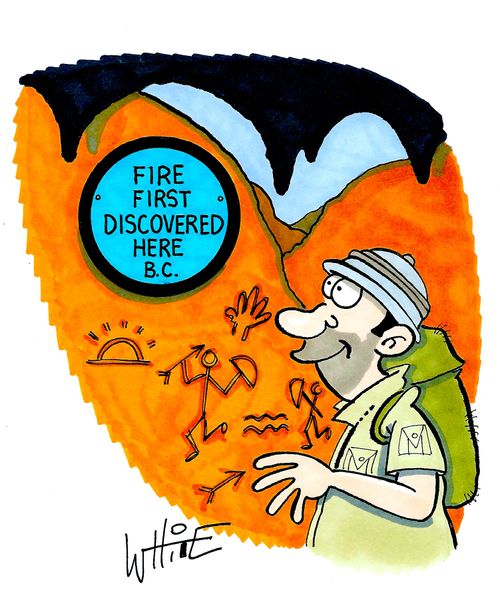 Fire first discovered here B.C.
