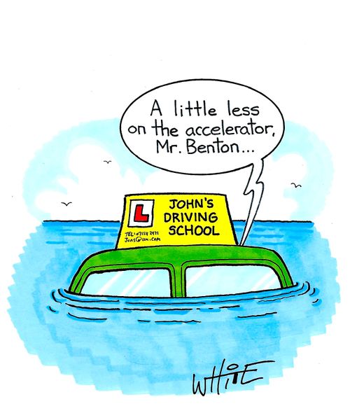 "A little less on the accelerator, Mr. Benton..."