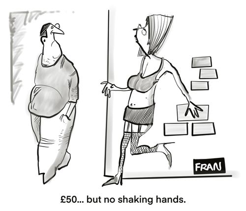 £50, but no shaking hands