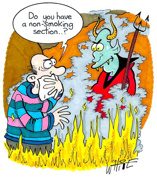 "Do you have a non-smoking section..?"