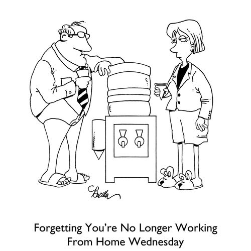 Forgetting You're No Longer Working From Home Wednesday