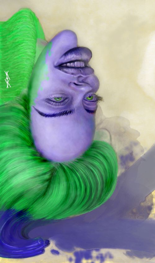 Billie Eilish caricature