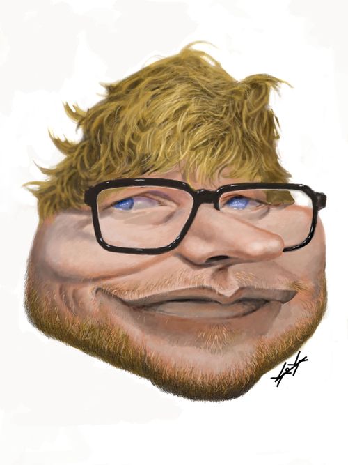 Ed Sheeran caricature