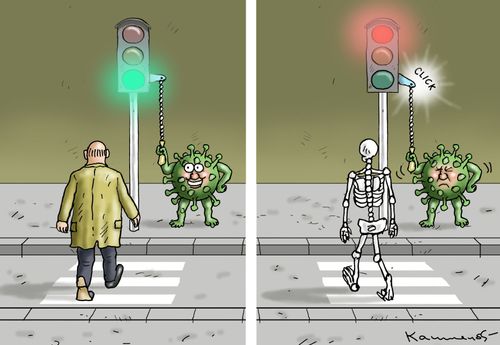 Corona traffic light