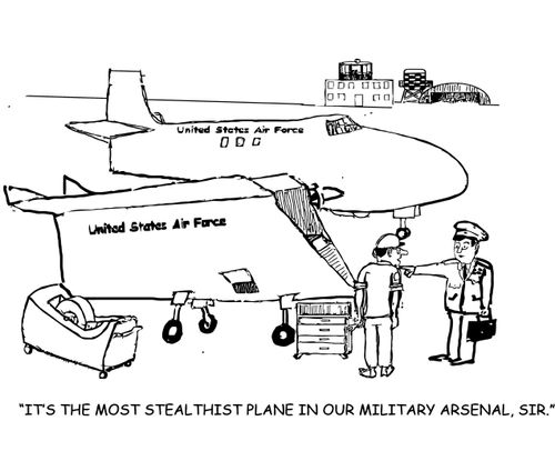 "It's the most stealthiest plane in our military arsenal, sir."