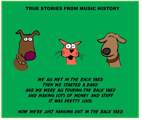 Pets talk about starting a rock band