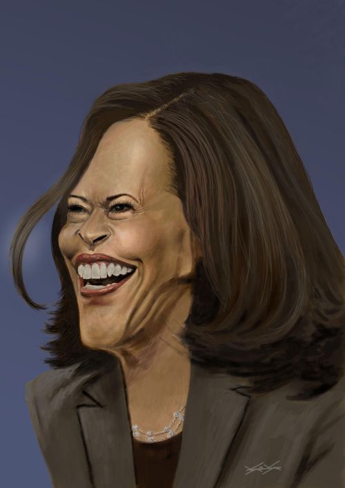 Kamala Devi Harris caricature