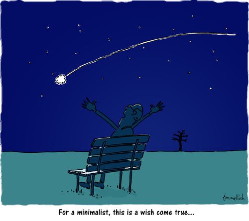"For a minimalist, this is a wish come true..."
