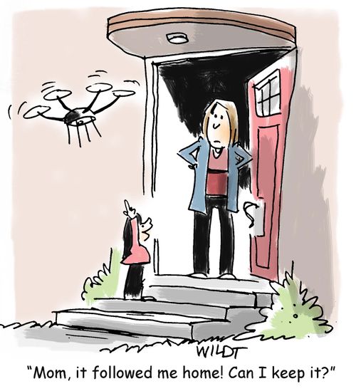 "Mom! It followed me home! Can I keep it?