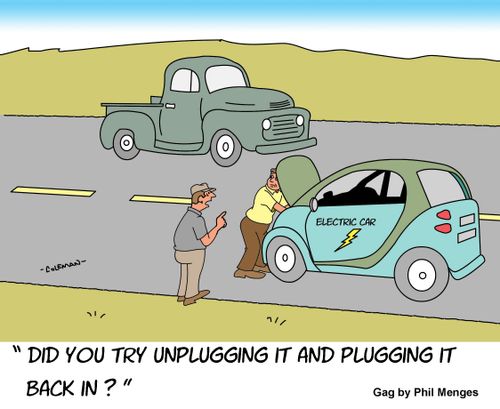 "Did you try unplugging it and plugging it back in?"