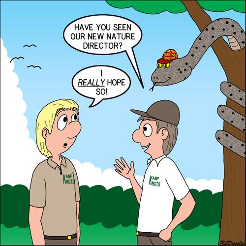 "Have you seen our new nature director?"
