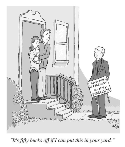 "It's 50 bucks off if I can put this in your yard."