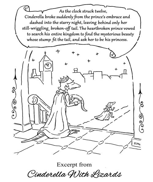 An excerpt from Cinderella With Lizards