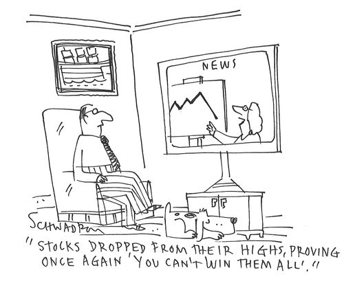 "Stocks dropped from their highs, proving once again ' you can't win them all'."