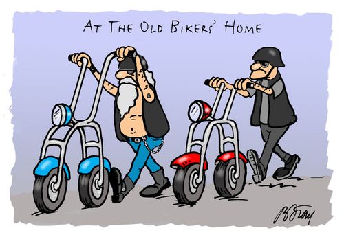 At the Old Bikers' Home