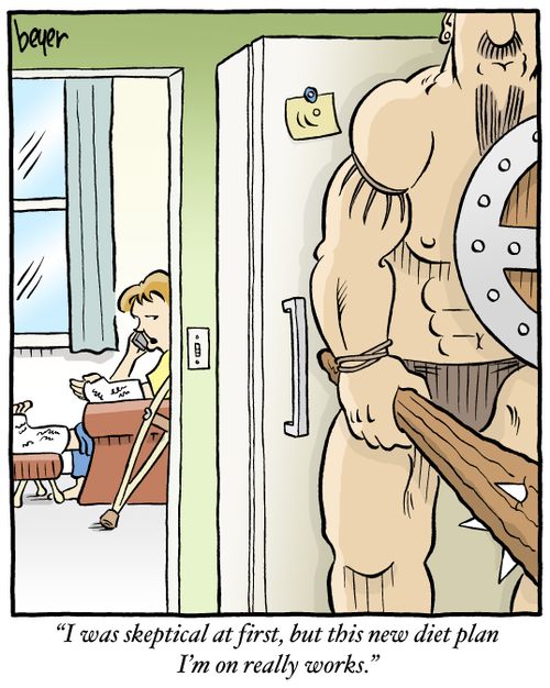 "I was skeptical at first, but this new diet plan I'm on really works."